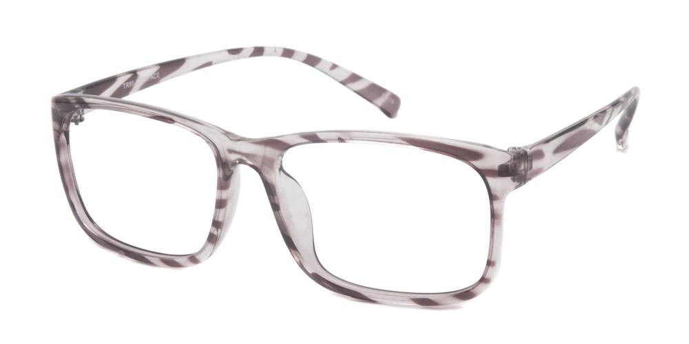 Ingrid Zebra Square Plastic Eyeglasses