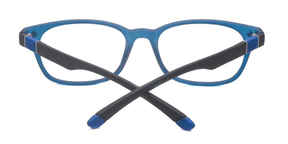 Sebastian Blue Classic Wayframe Plastic Eyeglasses