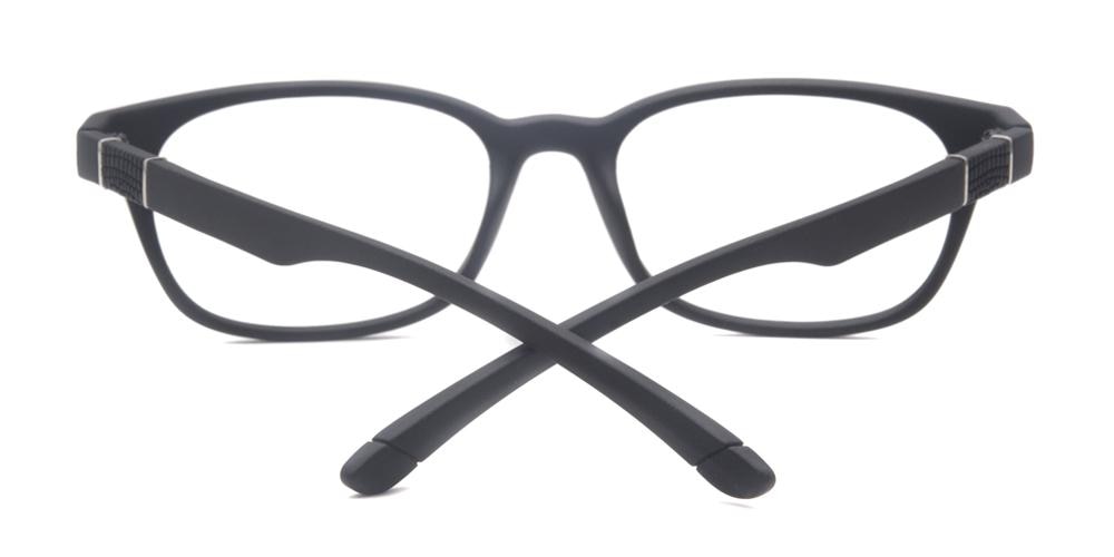 Sebastian Black Classic Wayframe Plastic Eyeglasses