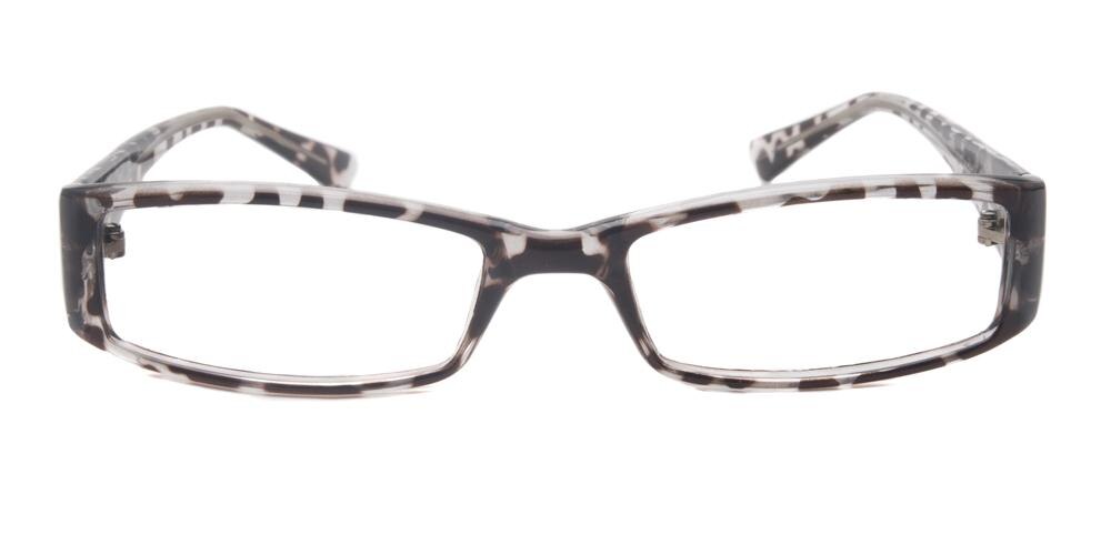 Macon Zebra Rectangle Plastic Eyeglasses