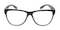 Augusta Black/Crystal Classic Wayframe Plastic Eyeglasses
