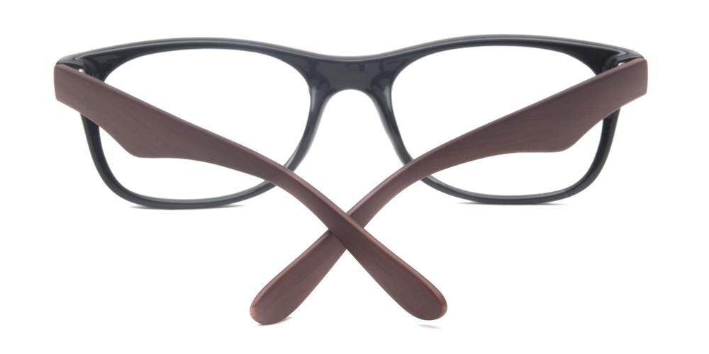 Evanston Classic Wayframe Black/Brown Eyeglasses
