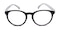 Methuen Black/White Round Acetate Eyeglasses