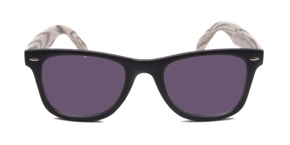 Sudbury Black/Cream Classic Wayframe Plastic Sunglasses