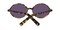 Trussville Tortoise Round Plastic Sunglasses