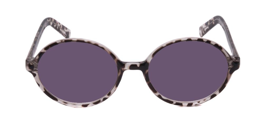 Trussville Zebra Round Plastic Sunglasses