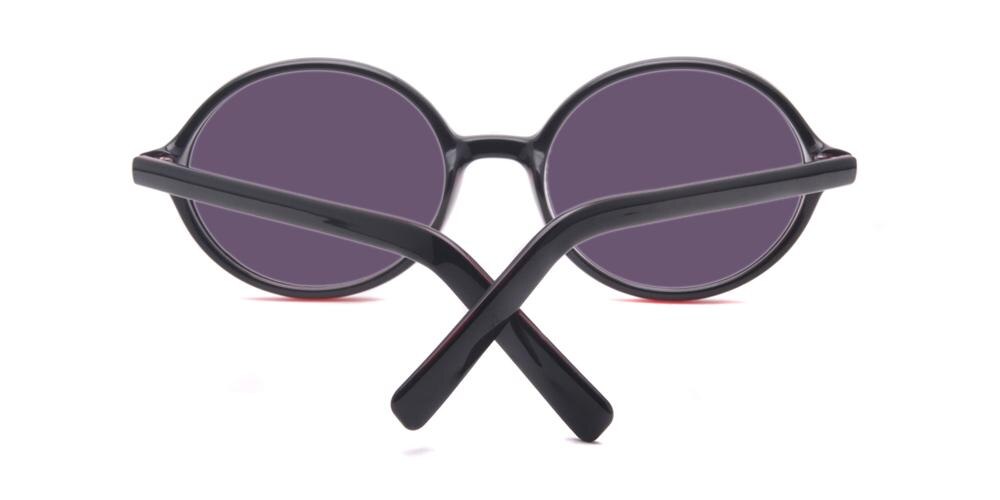 Trussville Red Round Plastic Sunglasses