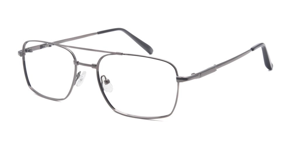Worcester Gunmetal Aviator Metal Eyeglasses