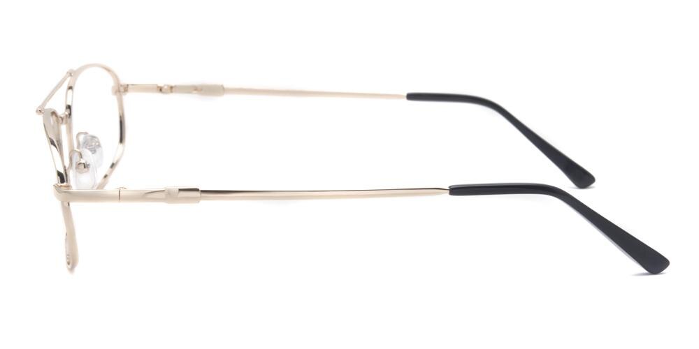 Hastings Golden Aviator Metal Eyeglasses