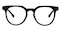 Bloomington Black Round Acetate Eyeglasses
