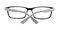 Jonas Black/White Rectangle Acetate Eyeglasses