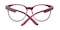 Adeline Burgundy Round Plastic Eyeglasses