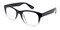 Dupont Black/Crystal Classic Wayframe Plastic Eyeglasses