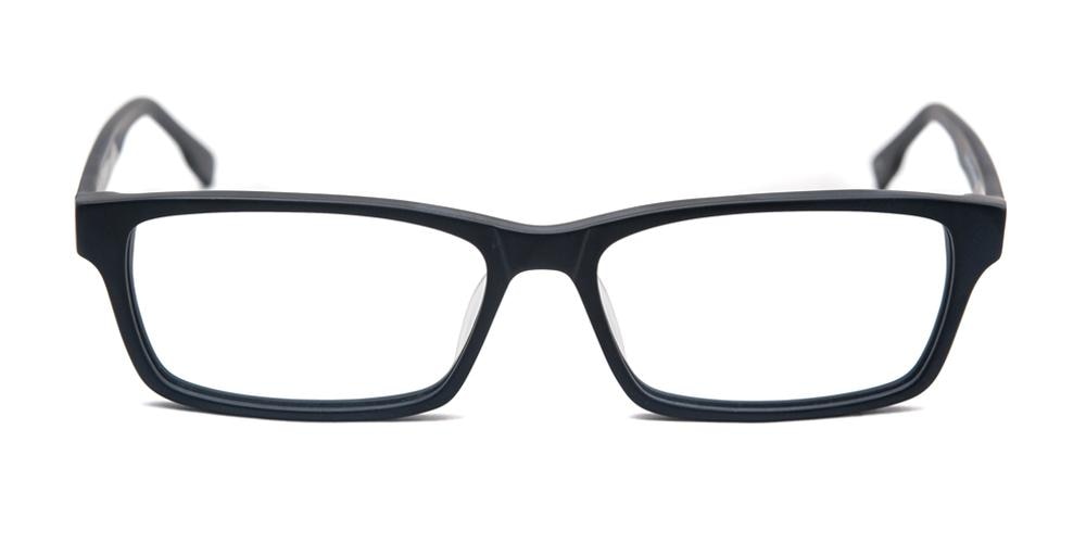 Jonas Mblack Rectangle Acetate Eyeglasses