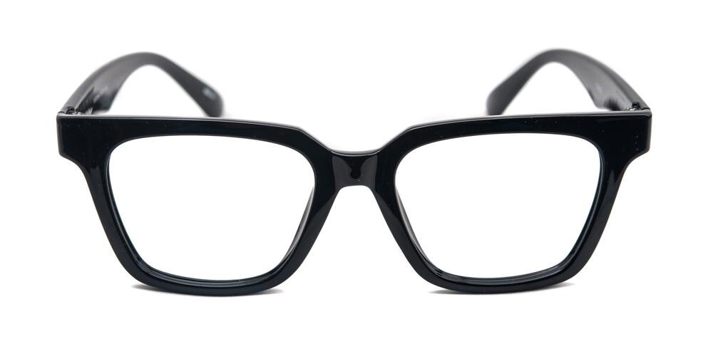 Holems Black Rectangle Plastic Eyeglasses