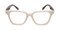 Holems Ivory Rectangle Plastic Eyeglasses