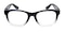 Dupont Black/Crystal Classic Wayframe Plastic Eyeglasses