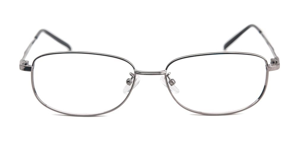 Leonhard Gunmatel Classic Wayframe Metal Eyeglasses
