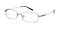 Trafford Gunmetal Rectangle Metal Eyeglasses