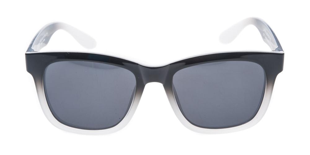 Concord Black/White Square Plastic Sunglasses