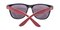 Salina Black/Red Classic Wayframe Plastic Sunglasses