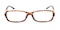 Adela Brown Tortoise Rectangle Plastic Eyeglasses