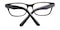Terry Grey Classic Wayframe Acetate Eyeglasses