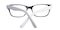Terry Black/White Classic Wayframe Acetate Eyeglasses