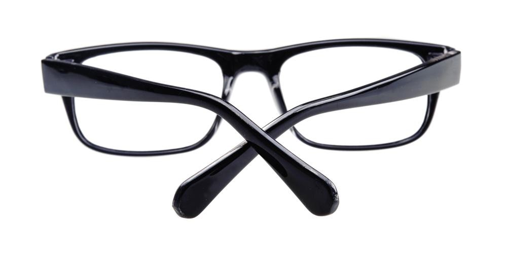 Sun Black/Crystal Classic Wayframe Plastic Eyeglasses