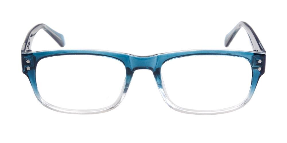 Sun Blue Classic Wayframe Plastic Eyeglasses