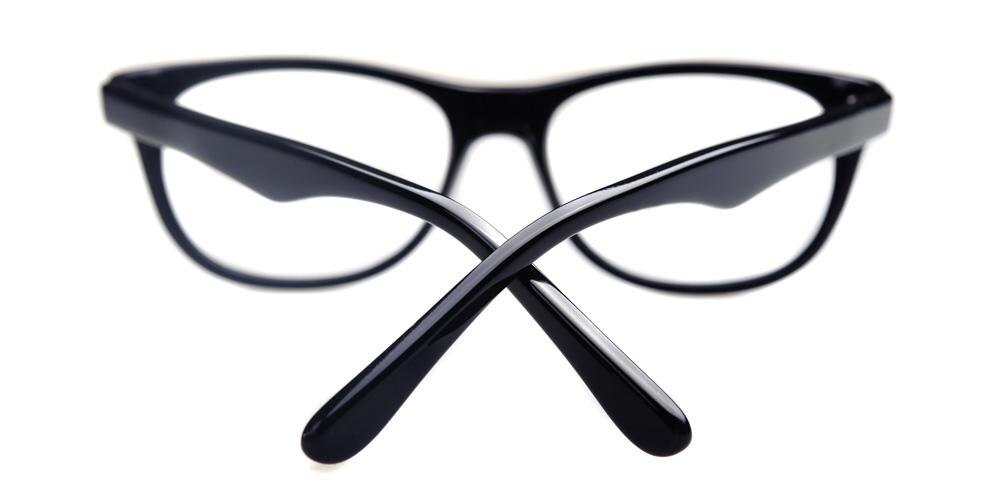 Malcolm  Black Classic Wayframe Acetate Eyeglasses