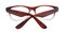 Violet Brown/Crystal Classic Wayframe Plastic Eyeglasses