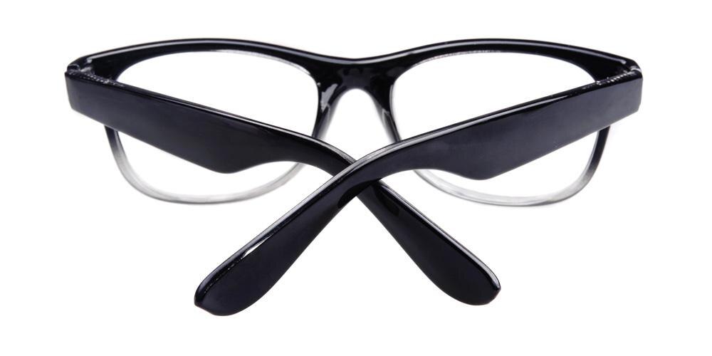 Violet Black/Crystal Classic Wayframe Plastic Eyeglasses