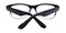 Violet Black/Crystal Classic Wayframe Plastic Eyeglasses