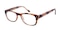 Edith Dark Brown Classic Wayframe Plastic Eyeglasses