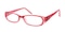 Colin Burgundy Rectangle Plastic Eyeglasses