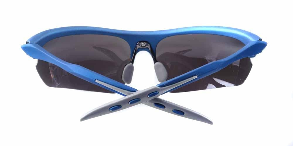 Hedda Blue Classic Wayframe Plastic Sunglasses