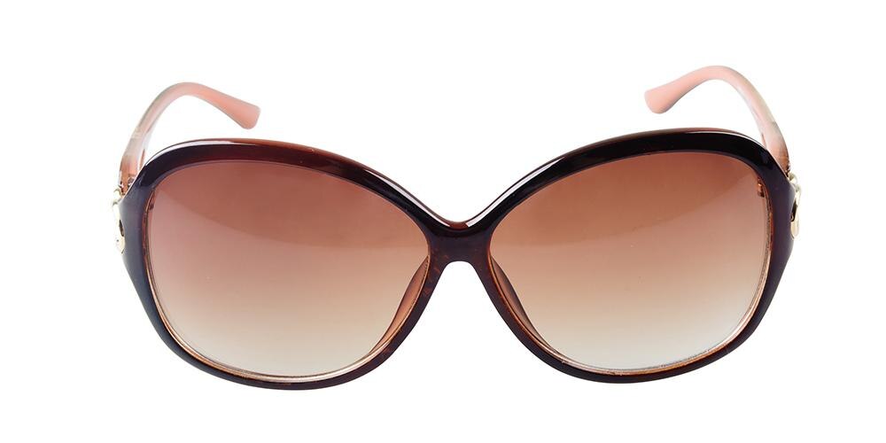 Perkin Brown Plastic Sunglasses