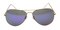 Bblythe Blue Aviator Metal Sunglasses