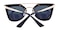 Faithe Black Classic Wayframe Plastic Sunglasses