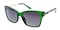Bertha Green Square Plastic Sunglasses