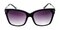 Bertha Black Square Plastic Sunglasses