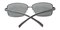 Brook Gunmetal Aviator Metal Sunglasses