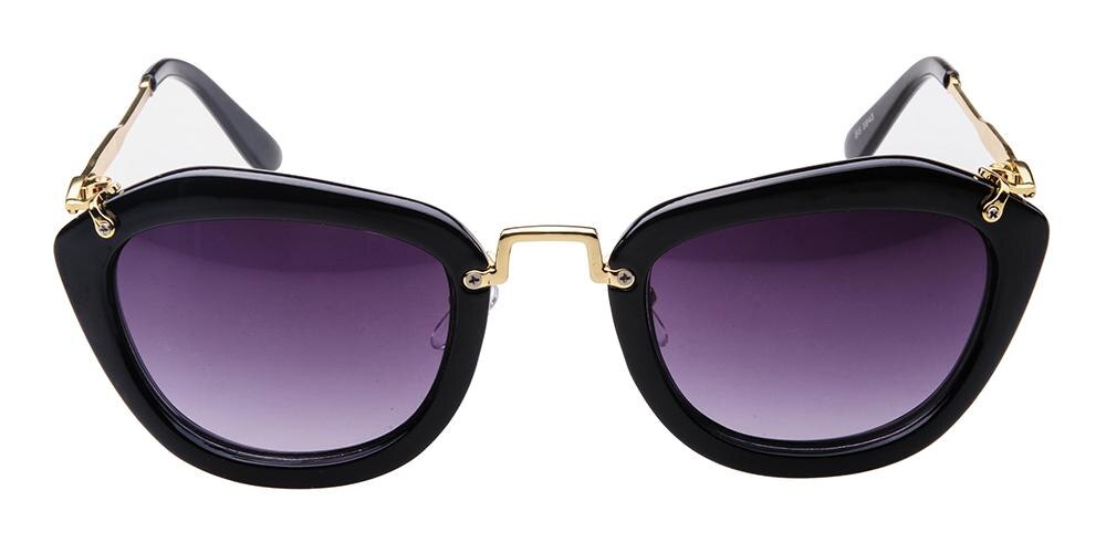 Afra Black Classic Wayframe Plastic Sunglasses