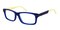 Una Blue/Yellow Rectangle Acetate Eyeglasses