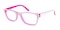 Rachel White/Purple Classic Wayframe Acetate Eyeglasses