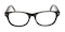 Prudence Grey/Crystal Classic Wayframe Acetate Eyeglasses