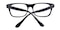 Veromca Black/Crystal Classic Wayframe Acetate Eyeglasses