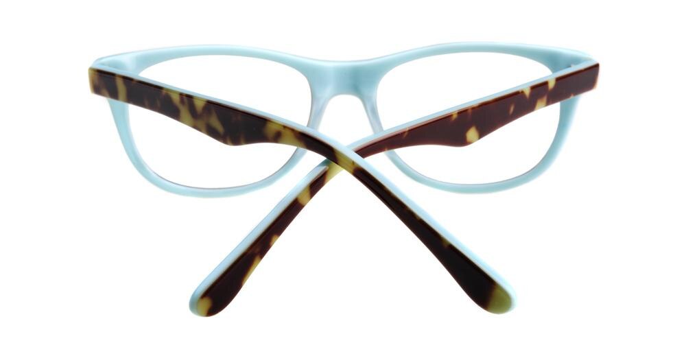 Malcolm  Tortoise/Blue Classic Wayframe Acetate Eyeglasses