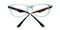 Malcolm  Tortoise/Blue Classic Wayframe Acetate Eyeglasses